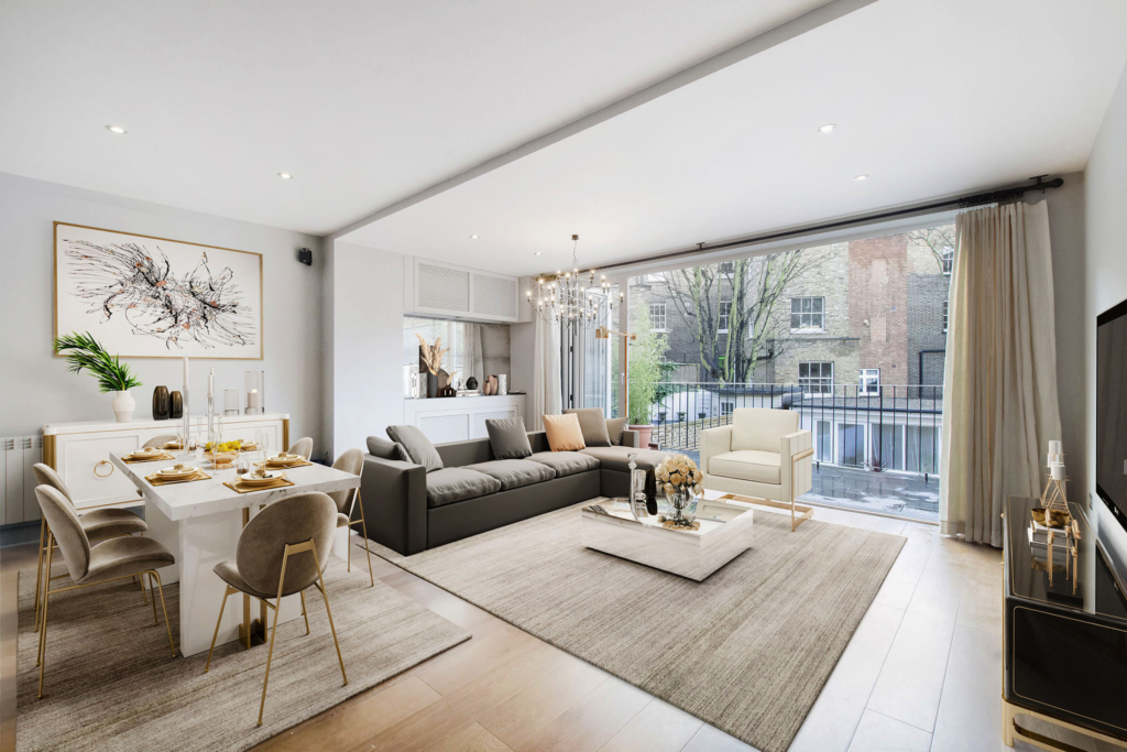 2D Virtual Home Staging / Virtual Furnishing examplee work in London, UK from Virtual Home Staging by Virtual Stage Property UK. Staging home for quick sale