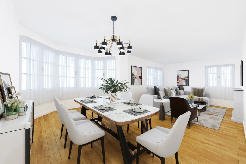 Virtual Home Renovation Staging Example south kensington London SW7 Virtual Stage Property