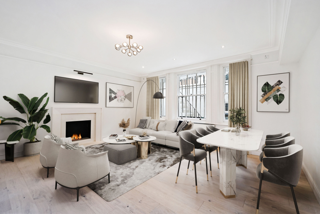 2D Virtual Home Staging / Virtual Furnishing examplee work in London, UK from Virtual Home Staging by Virtual Stage Property UK. Staging home for quick sale