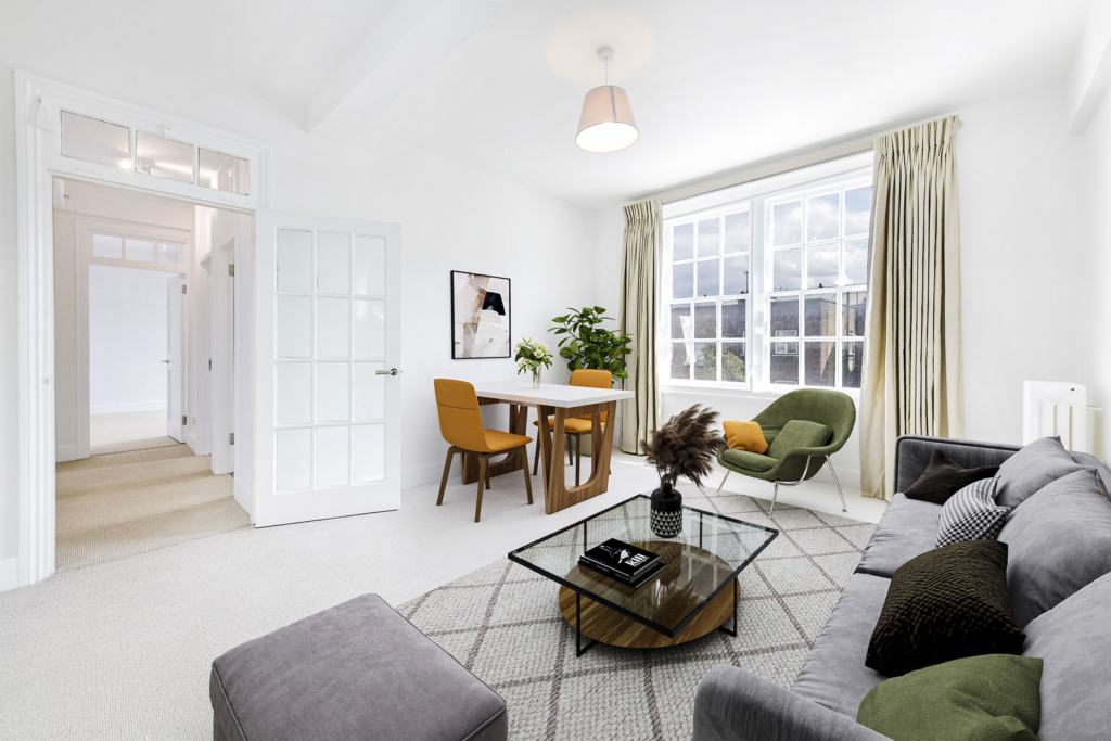 2D Virtual Home Staging / Virtual Furnishing examplee work in London, UK from Virtual Home Staging by Virtual Stage Property UK. Staging home for quick sale