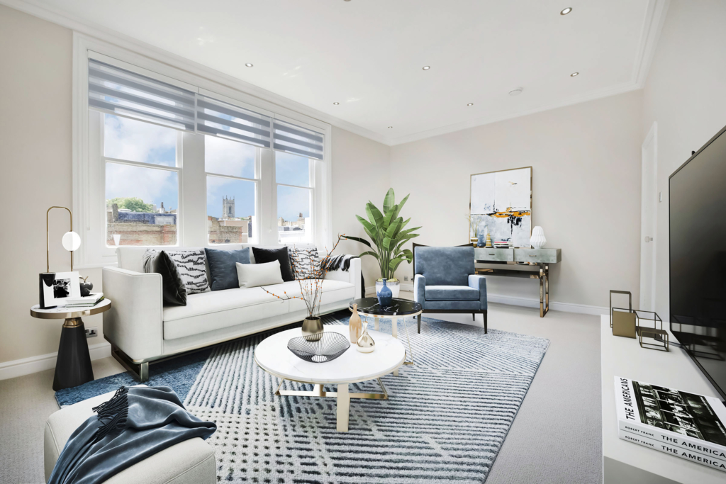 2D Virtual Home Staging / Virtual Furnishing examplee work in London, UK from Virtual Home Staging by Virtual Stage Property UK. Staging home for quick sale