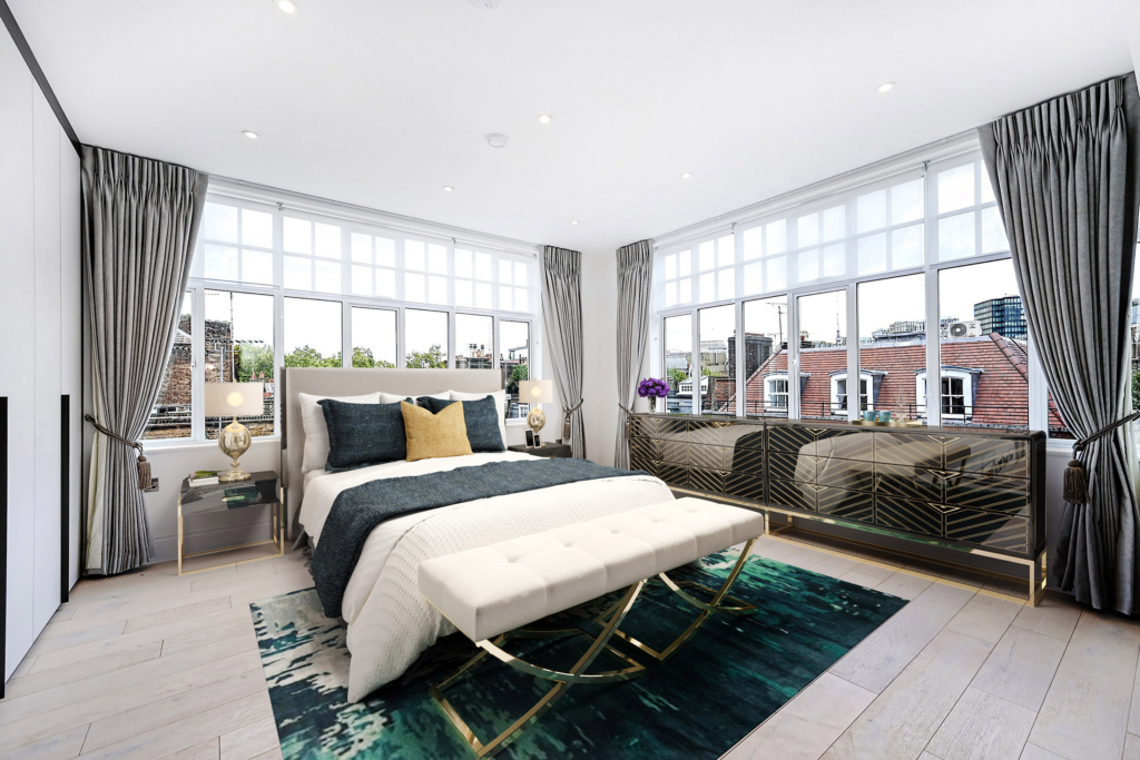 2D Virtual Home Staging Virtual Furnishing Example Westminster, London, SW1E Virtual Stage Property