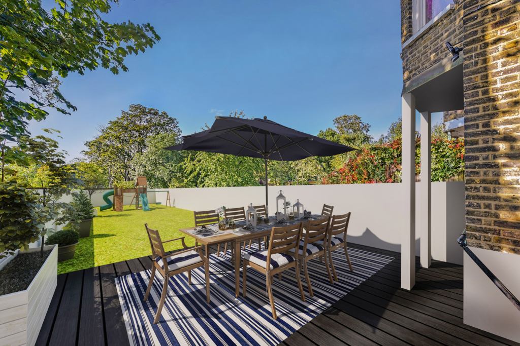 Virtual Home Renovation Staging Example Tierney Road, London SW2 Virtual Stage Property
